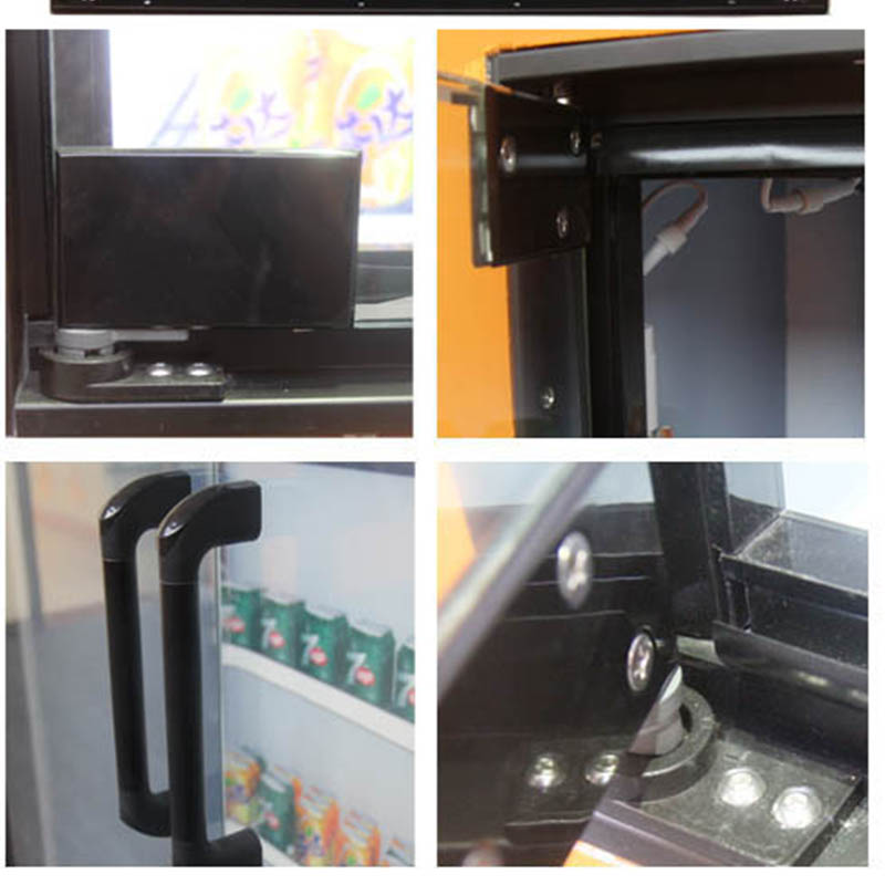 Congelador de puerta de vidrio Refrigerador comercial de 2 puertas Refrigerador de exhibición de puerta de vidrio Temperatura única - Puerta de vidrio laminado-PFD-04